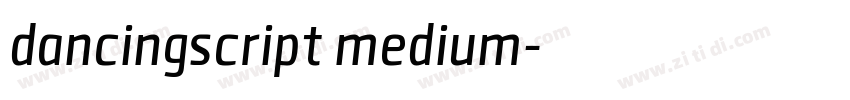 dancingscript medium字体转换